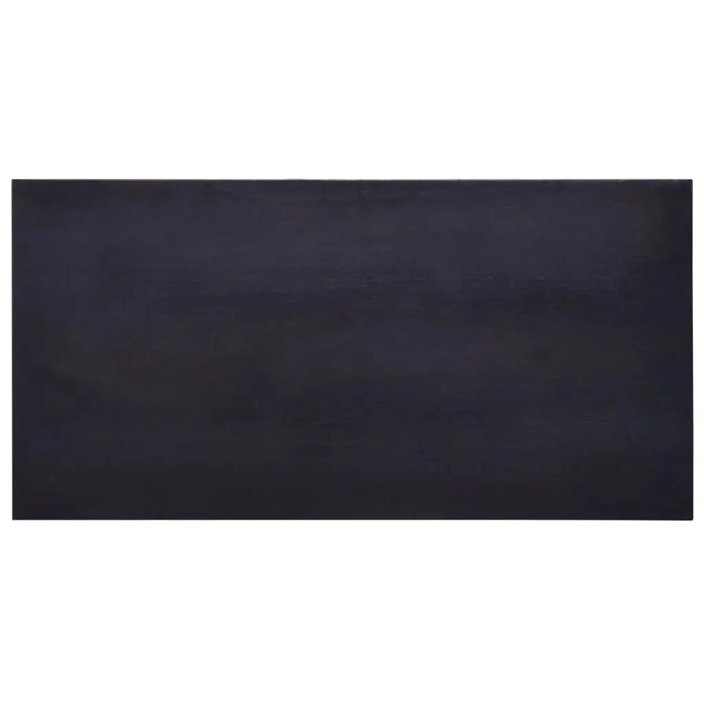 vidaXL Bedside Cabinet Black 60x30x75 cm Solid Mahogany Wood