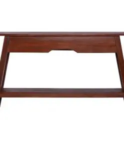 vidaXL Console Table Classical Brown 120x30x75 cm Solid Mahogany Wood