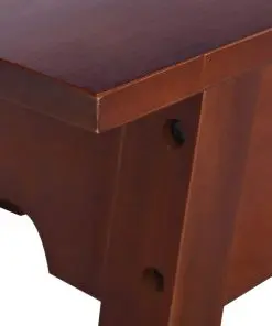 vidaXL Console Table Classical Brown 120x30x75 cm Solid Mahogany Wood