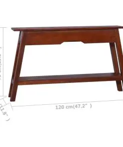 vidaXL Console Table Classical Brown 120x30x75 cm Solid Mahogany Wood