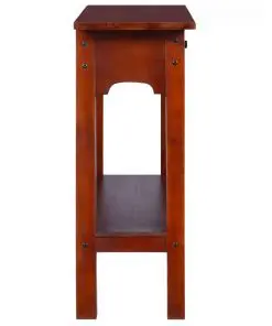 vidaXL Console Table Classical Brown 90x30x75cm Solid Mahogany Wood