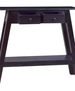vidaXL Console Table Light Black Coffee 90x30x75cm Solid Mahogany Wood