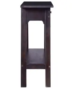 vidaXL Console Table Light Black Coffee 90x30x75cm Solid Mahogany Wood