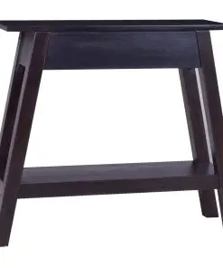 vidaXL Console Table Light Black Coffee 90x30x75cm Solid Mahogany Wood