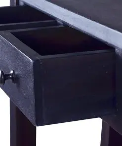 vidaXL Console Table Light Black Coffee 90x30x75cm Solid Mahogany Wood