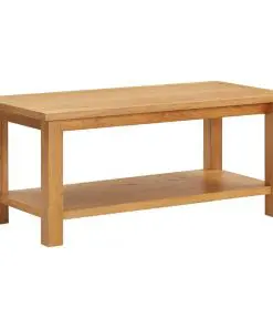 vidaXL Coffee Table 110x55x40 cm Solid Oak Wood