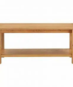 vidaXL Coffee Table 110x55x40 cm Solid Oak Wood