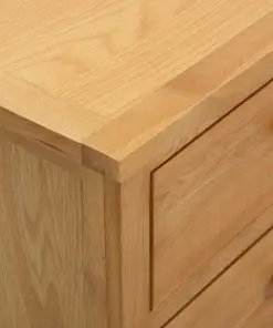 vidaXL Chest of Drawers 105×33.5×73 cm Solid Oak Wood