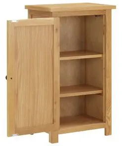 vidaXL Cupboard 45x32x85 cm Solid Oak Wood