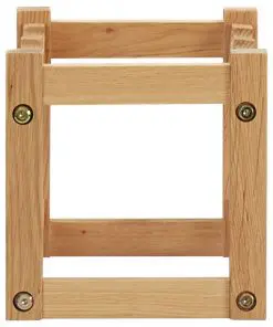 vidaXL Wine Rack for 6 Bottles 37x21x21 cm Solid Oak Wood