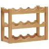 vidaXL Wine Rack for 12 Bottles 47x21x36 cm Solid Oak Wood vidaXL Wine Rack for 12 Bottles 47x21x36 cm Solid Oak Wood