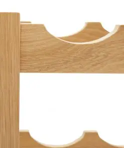 vidaXL Wine Rack for 12 Bottles 47x21x36 cm Solid Oak Wood