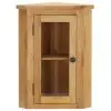 vidaXL Wall-mounted Corner Cabinet 45x28x60 cm Solid Oak Wood vidaXL Wall-mounted Corner Cabinet 45x28x60 cm Solid Oak Wood
