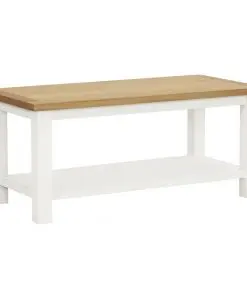 vidaXL Coffee Table 90x45x40 cm Solid Oak Wood