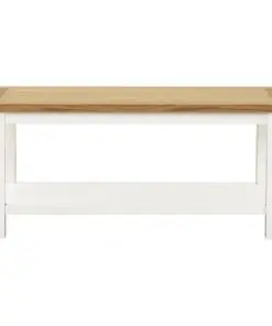 vidaXL Coffee Table 90x45x40 cm Solid Oak Wood