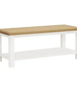 vidaXL Coffee Table 110x55x40 cm Solid Oak Wood