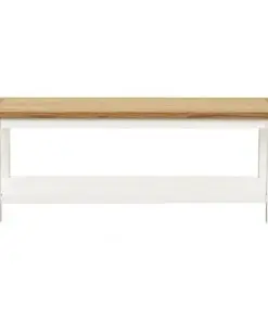 vidaXL Coffee Table 110x55x40 cm Solid Oak Wood