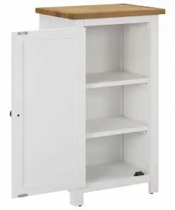 vidaXL Cupboard 45x32x85 cm Solid Oak Wood