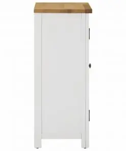 vidaXL Cupboard 45x32x85 cm Solid Oak Wood
