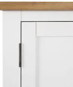 vidaXL Cupboard 45x32x85 cm Solid Oak Wood