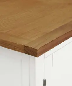 vidaXL Wardrobe 76x52x105 cm Solid Oak Wood