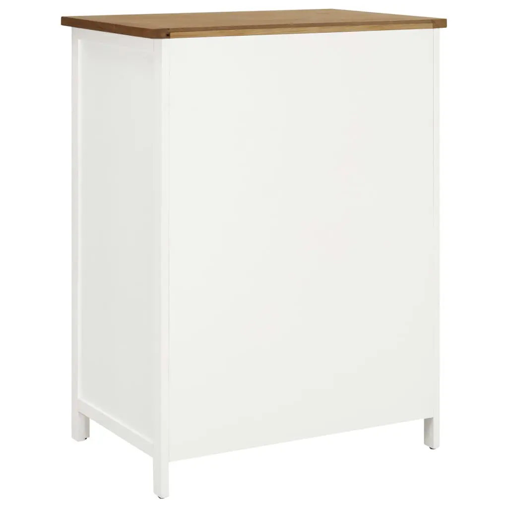 vidaXL Wardrobe 76x52x105 cm Solid Oak Wood