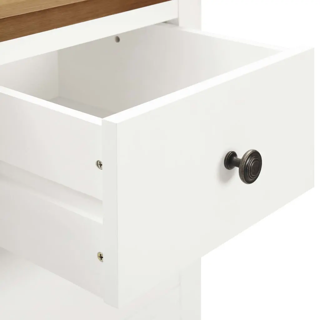 vidaXL Wardrobe 76x52x105 cm Solid Oak Wood