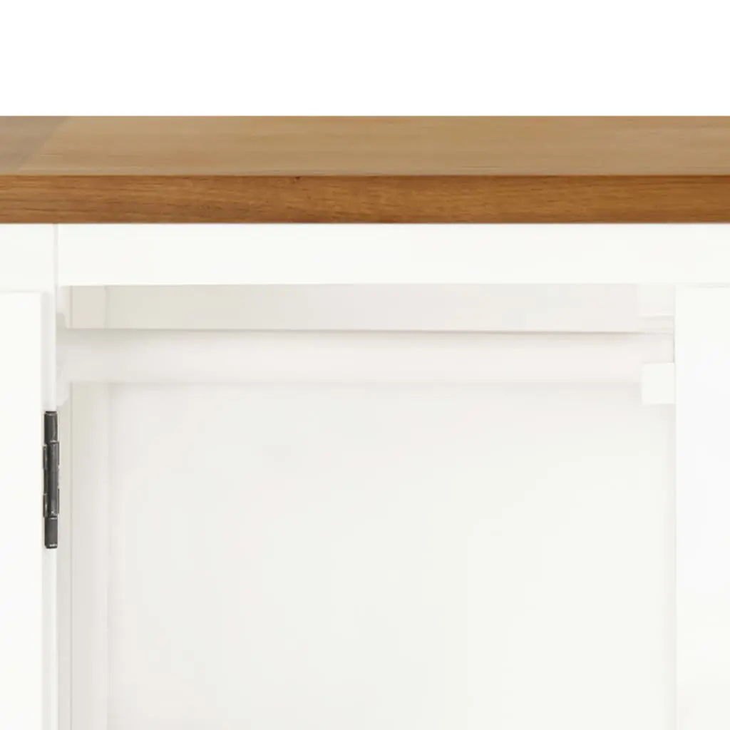 vidaXL Wardrobe 76x52x105 cm Solid Oak Wood