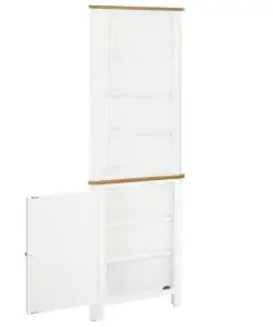 vidaXL Corner Cabinet 59x36x180 cm Solid Oak Wood