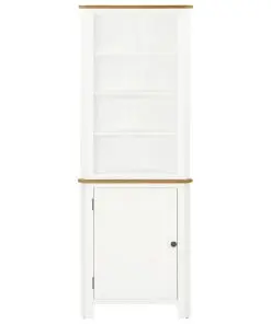 vidaXL Corner Cabinet 59x36x180 cm Solid Oak Wood