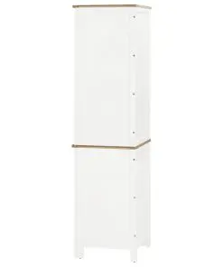 vidaXL Corner Cabinet 59x36x180 cm Solid Oak Wood