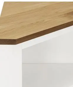 vidaXL Corner Cabinet 59x36x180 cm Solid Oak Wood