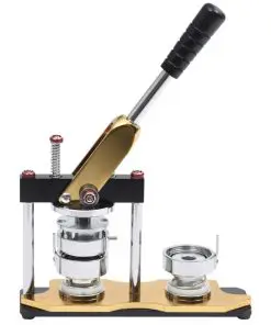 vidaXL Badge Maker Machine with Circle Cutter Rotate Punch 58 mm