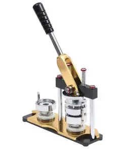 vidaXL Badge Maker Machine with Circle Cutter Rotate Punch 58 mm