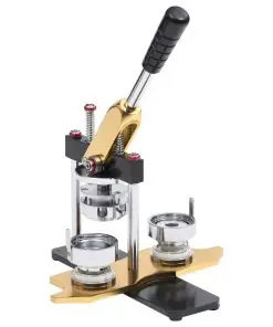 vidaXL Badge Maker Machine with Circle Cutter Rotate Punch 44 mm