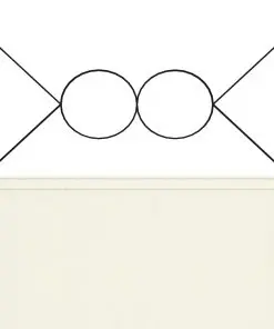 vidaXL 3-Panel Room Divider White 120×180 cm