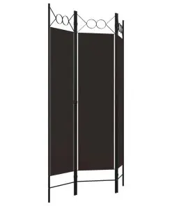 vidaXL 3-Panel Room Divider Brown 120×180 cm