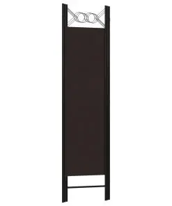 vidaXL 3-Panel Room Divider Brown 120×180 cm