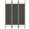 vidaXL 3-Panel Room Divider Anthracite 120×180 cm