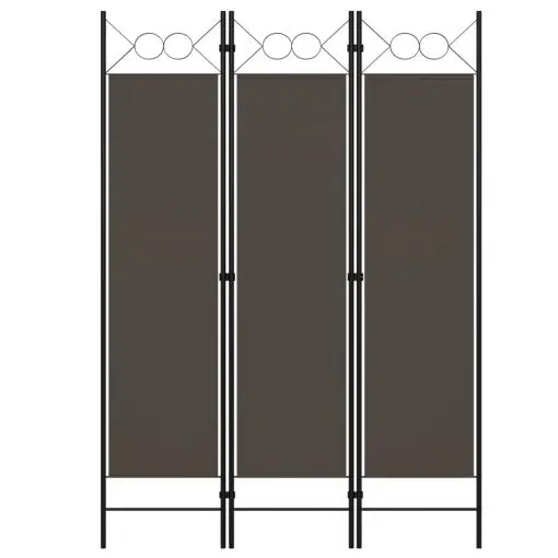 vidaXL 3-Panel Room Divider Anthracite 120×180 cm
