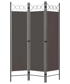 vidaXL 3-Panel Room Divider Anthracite 120×180 cm