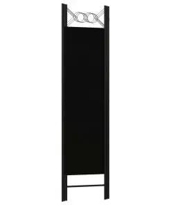 vidaXL 3-Panel Room Divider Black 120×180 cm