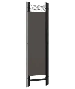 vidaXL 4-Panel Room Divider Anthracite 160×180 cm