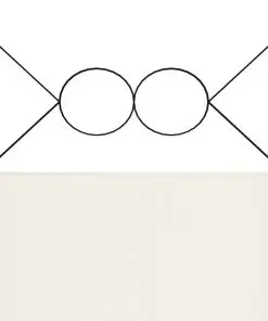 vidaXL 4-Panel Room Divider White 160×180 cm