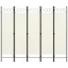 vidaXL 5-Panel Room Divider White 200×180 cm vidaXL 5-Panel Room Divider White 200×180 cm