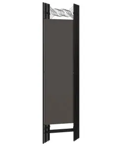 vidaXL 5-Panel Room Divider Anthracite 200×180 cm