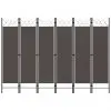 vidaXL 6-Panel Room Divider Anthracite 240×180 cm vidaXL 6-Panel Room Divider Anthracite 240×180 cm