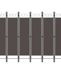 vidaXL 6-Panel Room Divider Anthracite 240×180 cm