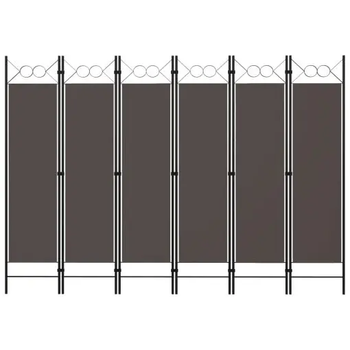 vidaXL 6-Panel Room Divider Anthracite 240×180 cm
