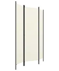 vidaXL 3-Panel Room Divider White 150×180 cm